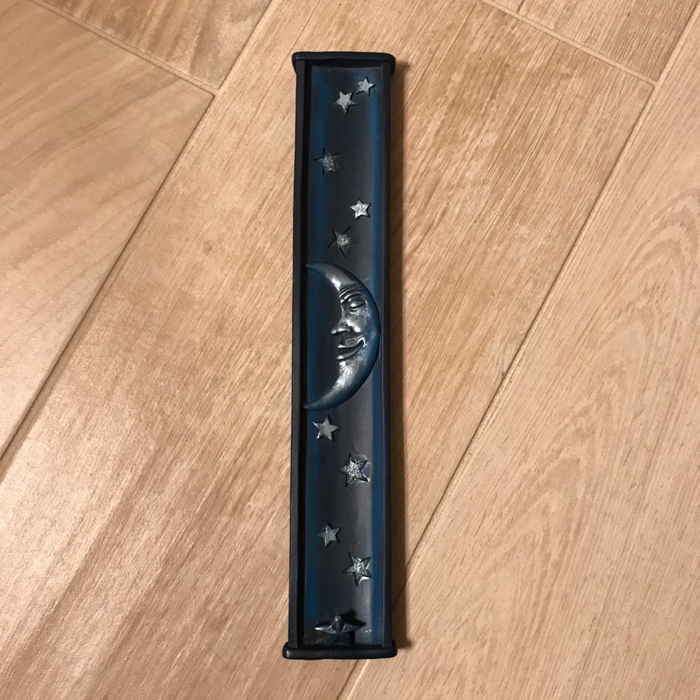 Moon and stars incense tray